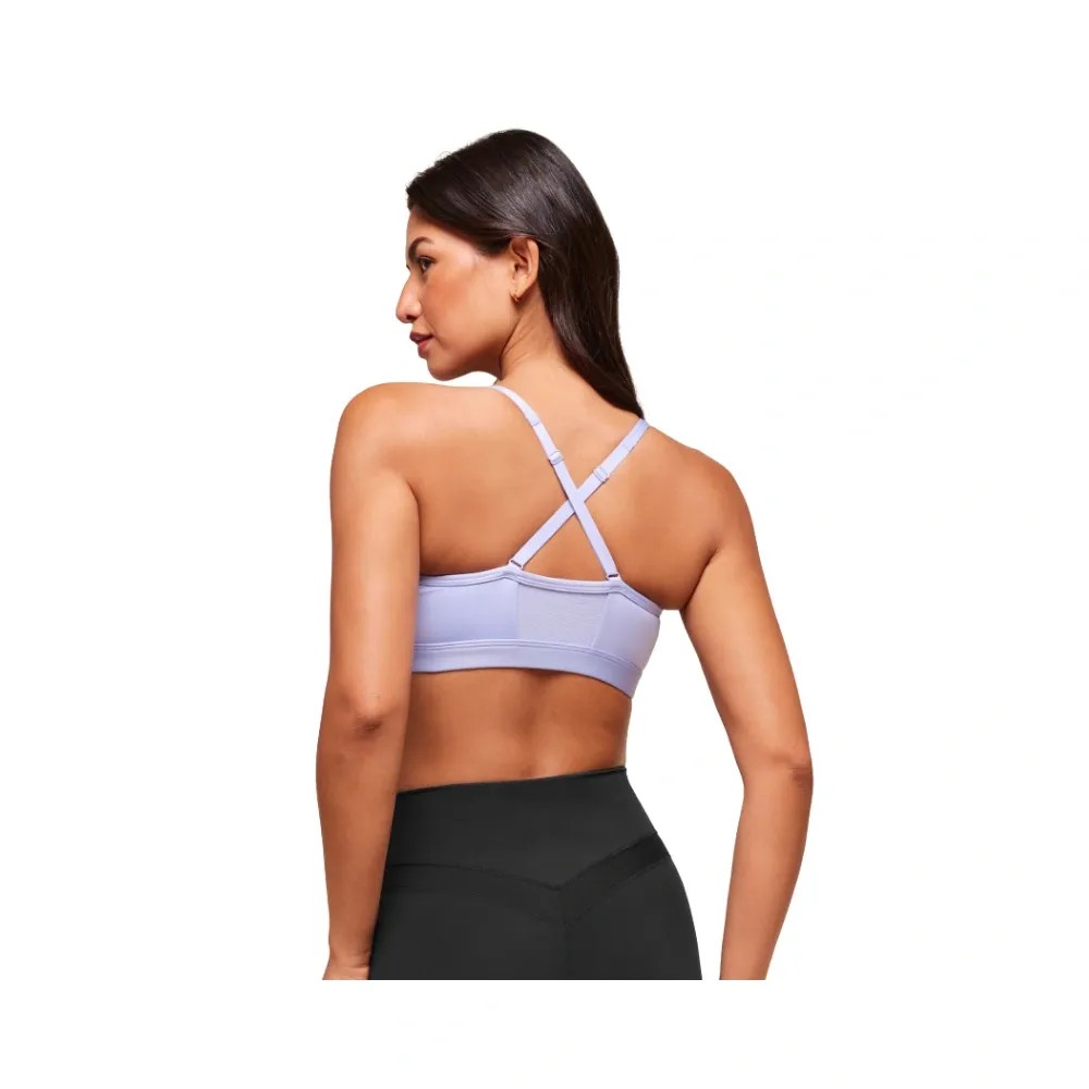 Gymshark Ruched Sports Bra - Medium Support Peri Blue - HypeFly India View 2