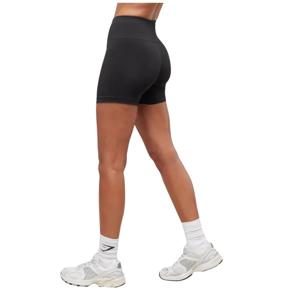 Gymshark Lift Seamless Shorts Black - HypeFly India View 3