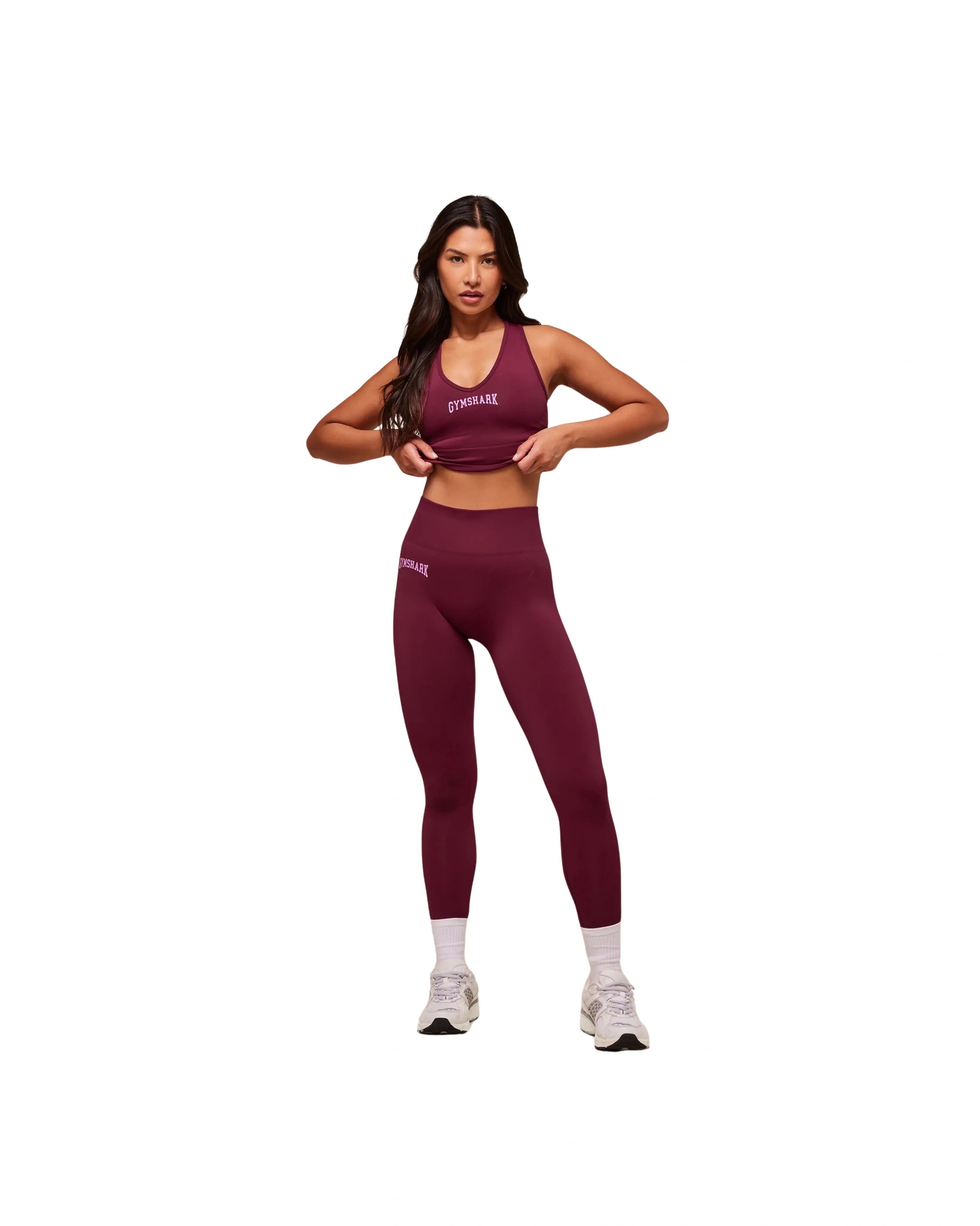 Gymshark Everyday Seamless Graphic Leggings Strong Pink - HypeFly India View 3