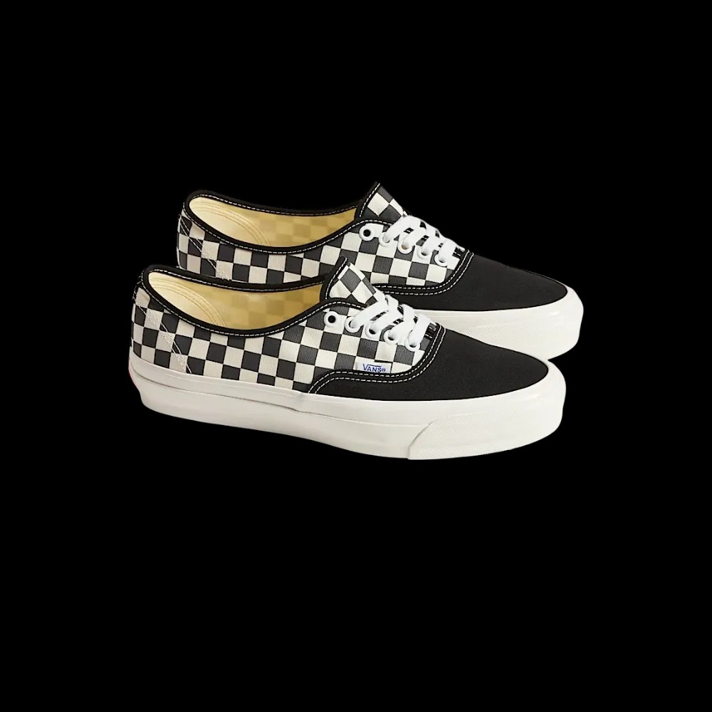 Vans Premium Authentic Checkerboard Shoe Asphalt Grey - HypeFly India View 5