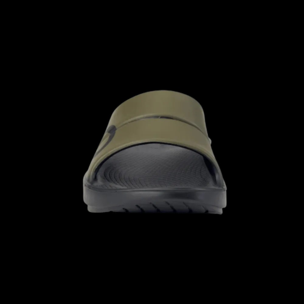 Oofos OOahh Sport Slide Sandal Tactical Green - HypeFly India View 4