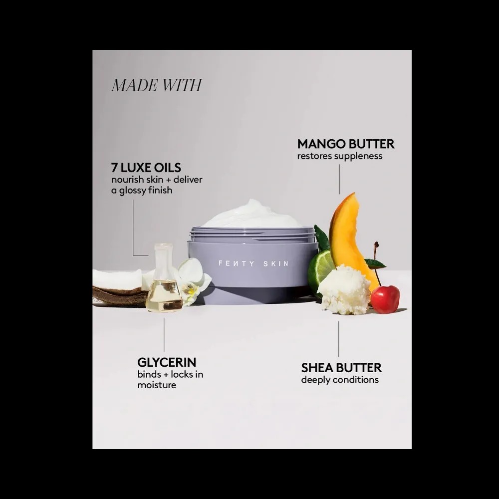 Butta Drop Whipped Oil Body Cream with Tropical Oils + Shea Butter Fenty Fresh Shimmering - HypeFly India View 5