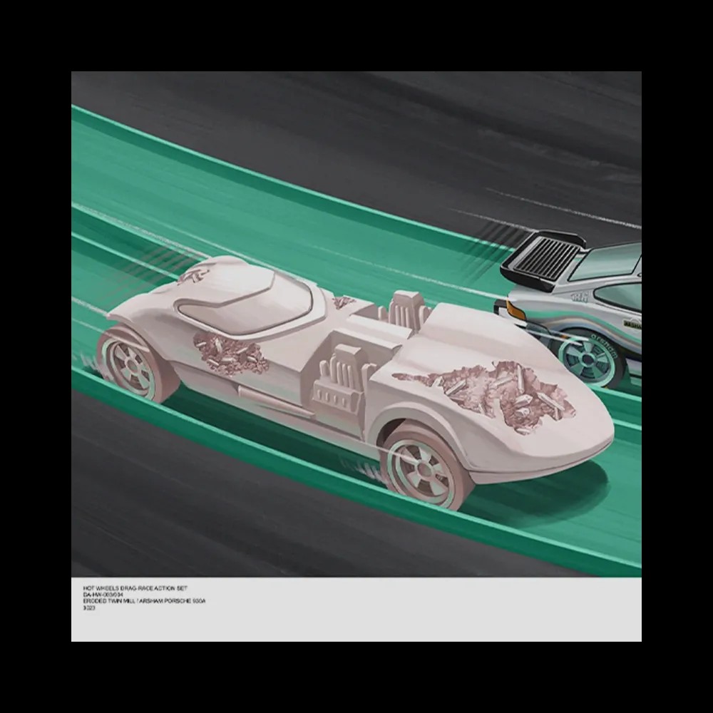 Hot Wheels x Daniel Arsham Legends Archive Lap 3 Poster - HypeFly India View 3