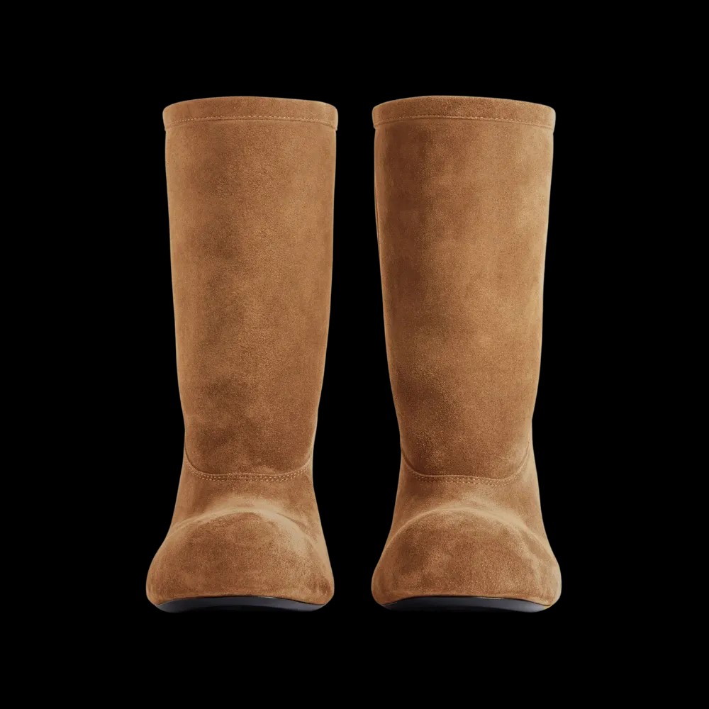 Balenciaga Fargo Bootie In Brown - HypeFly India View 4