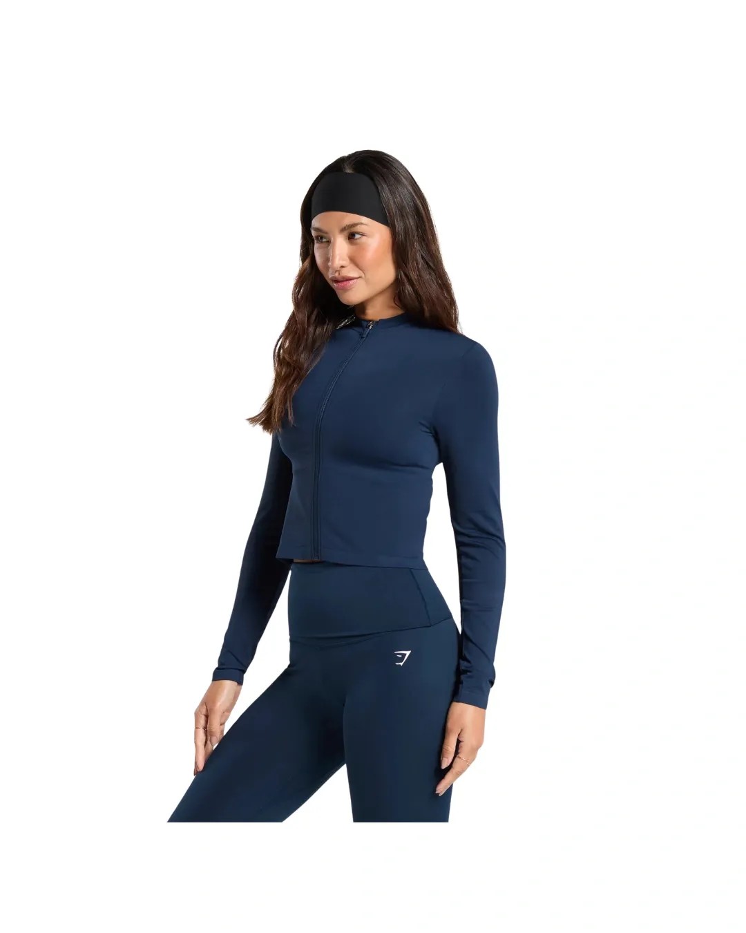 Gymshark Everyday Seamless Zip Tracktop Navy - HypeFly India View 3