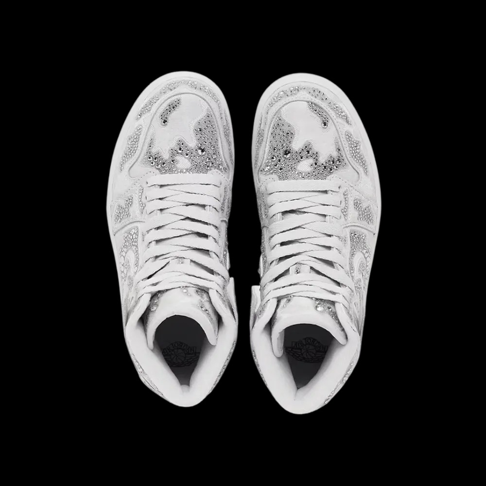 Swarovski x Air Jordan 1 High OG 'Vast Grey' - HypeFly India View 2