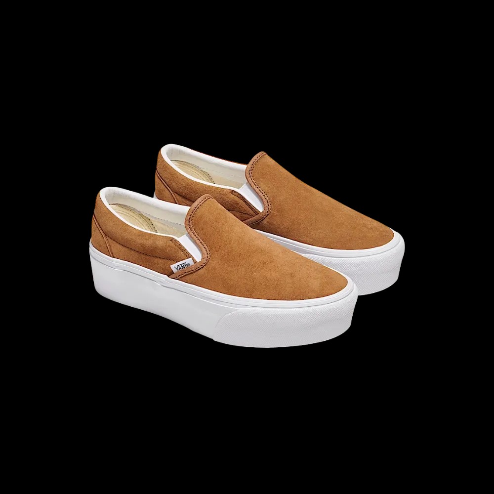 Vans Classic Slip-On Platform Shoe Chipmunk Brown - HypeFly India View 5