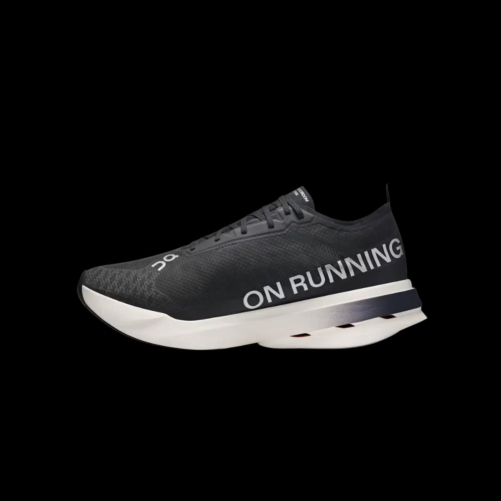 On Running Cloudboom Strike Black White - HypeFly India View 2