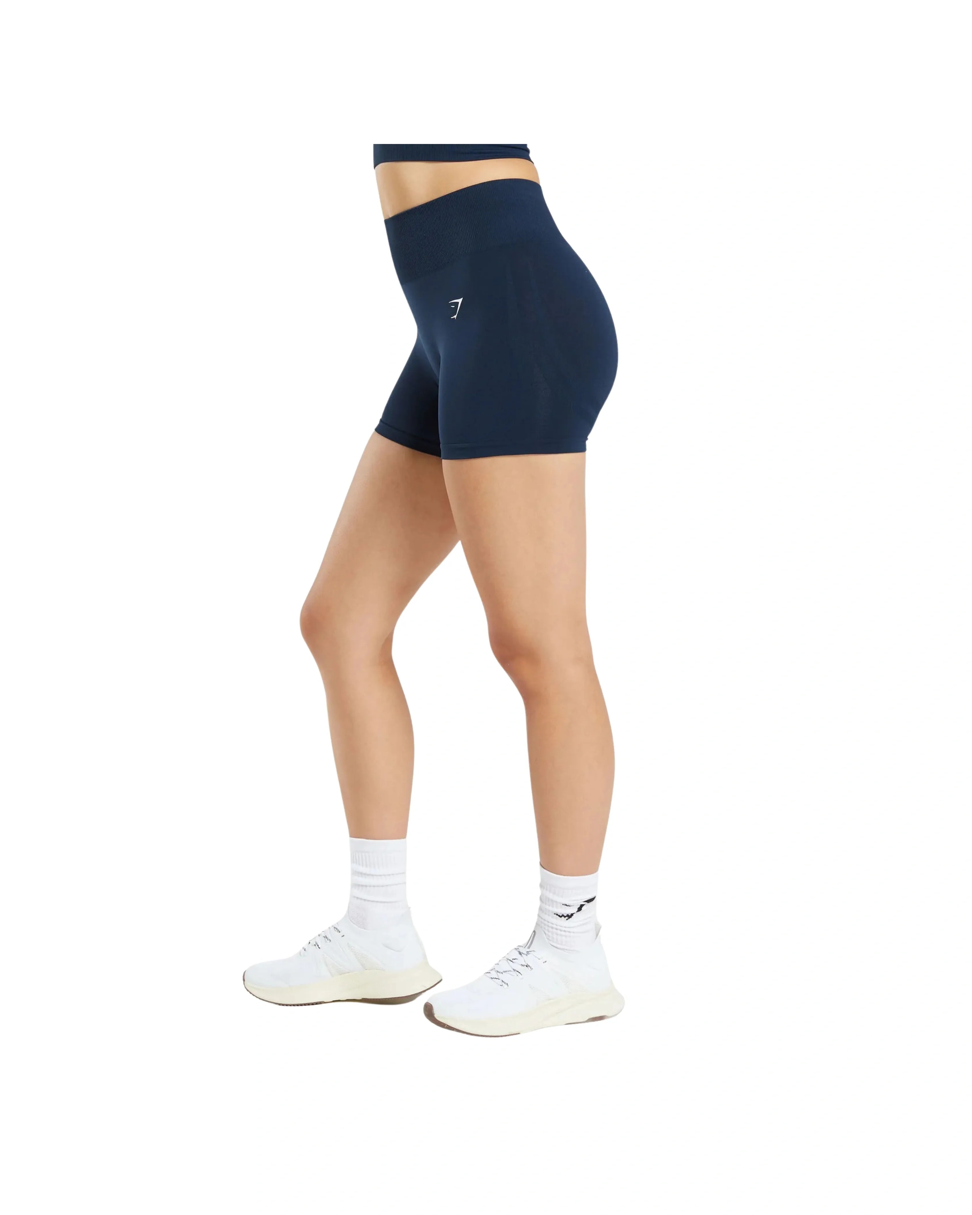Gymshark Everyday Seamless Shorts Strength Navy - HypeFly India View 3