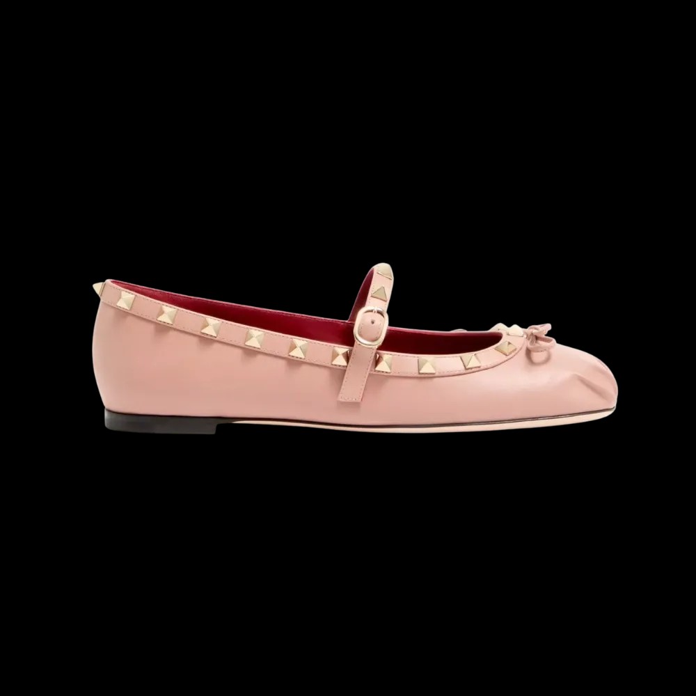 Valentino Mary-Jane Rockstud Nappa Ballerina 05mm Phard - HypeFly India View 1