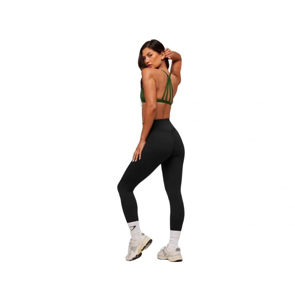 Gymshark Minimal Sports Bra- Light Support Athletic Green - HypeFly India View 5