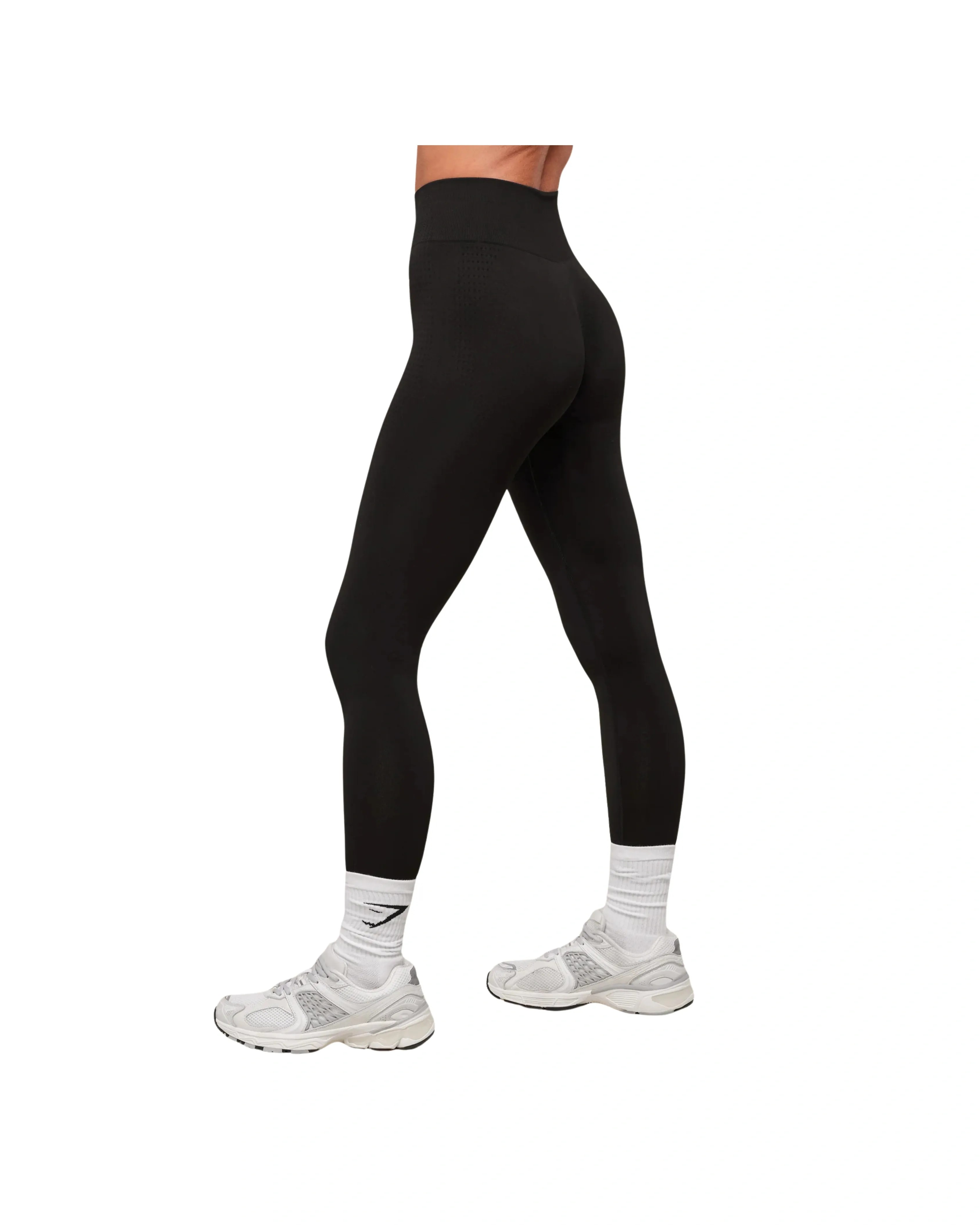 Gymshark Vital Soft Legging Regular Black - HypeFly India View 3