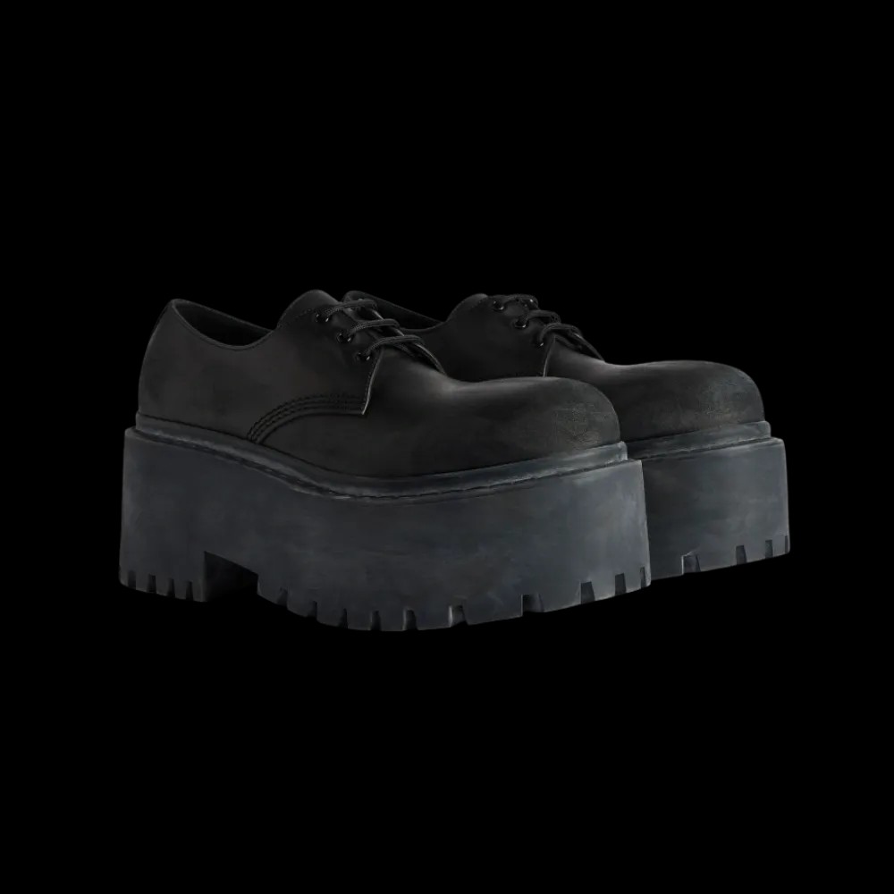 Balenciaga Strike Platform Derby In Black - HypeFly India View 5