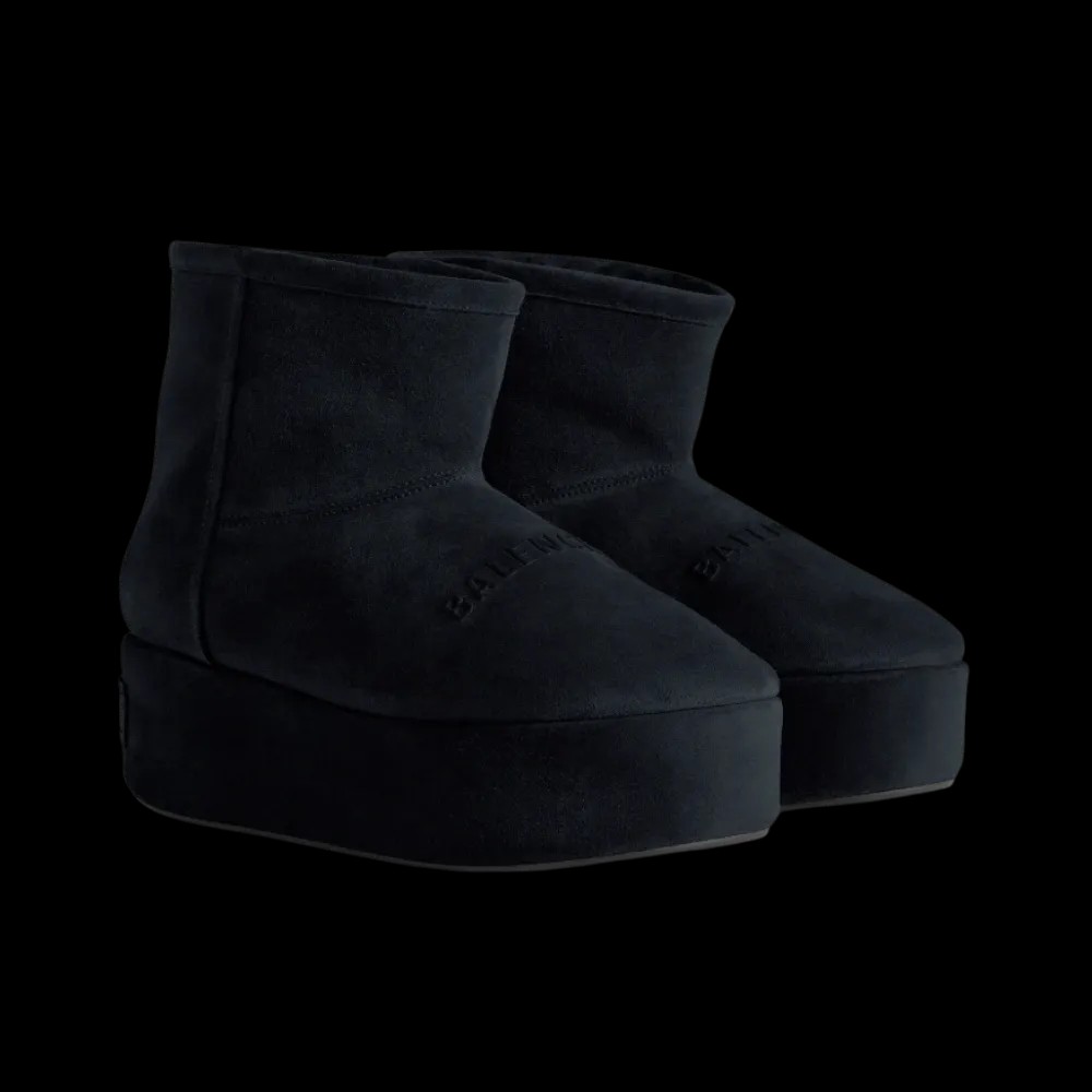 Balenciaga Alaska Platform Bootie In Black - HypeFly India View 5
