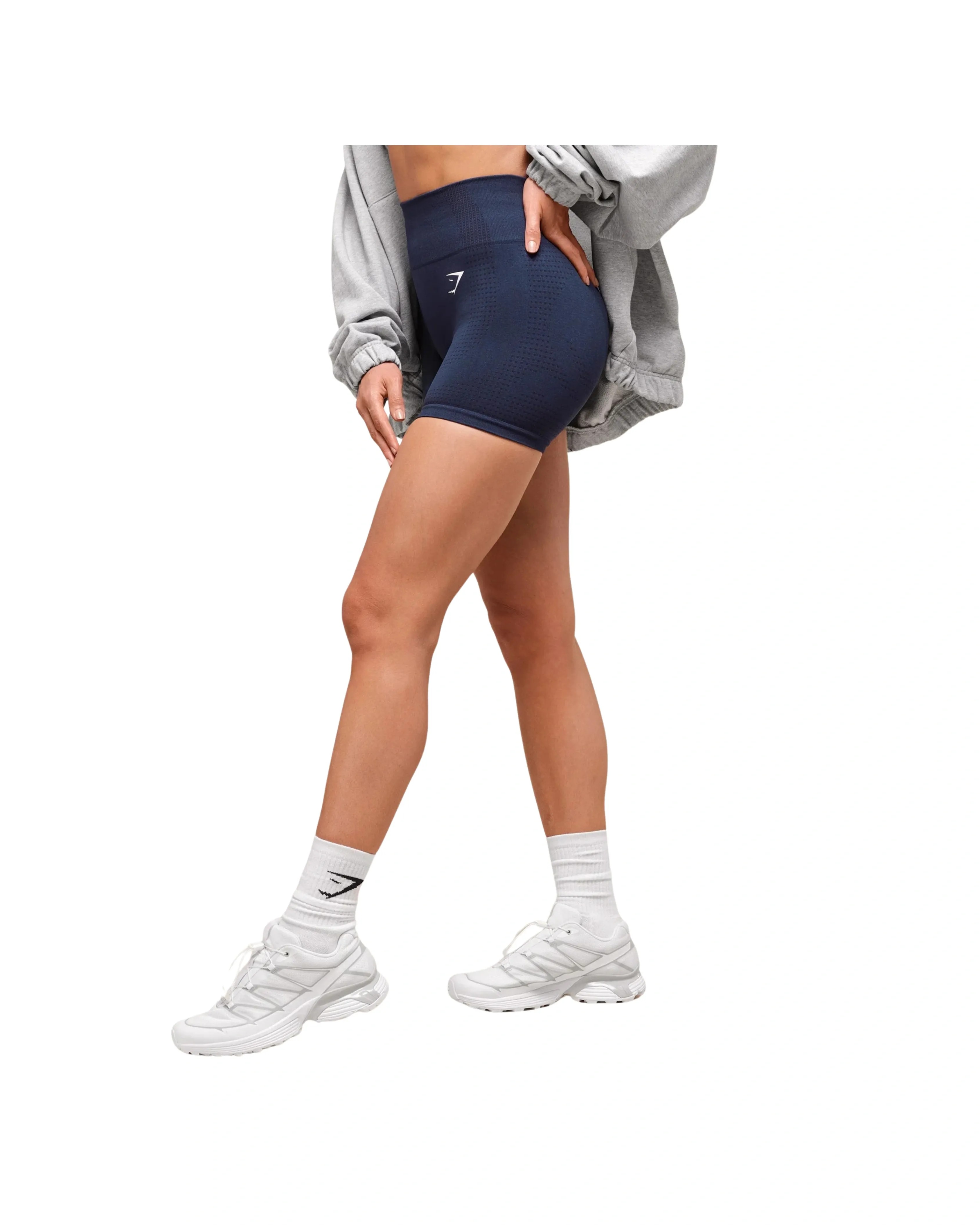 Gymshark Vital Shorts compression fit Heavy Blue Marl - HypeFly India View 3