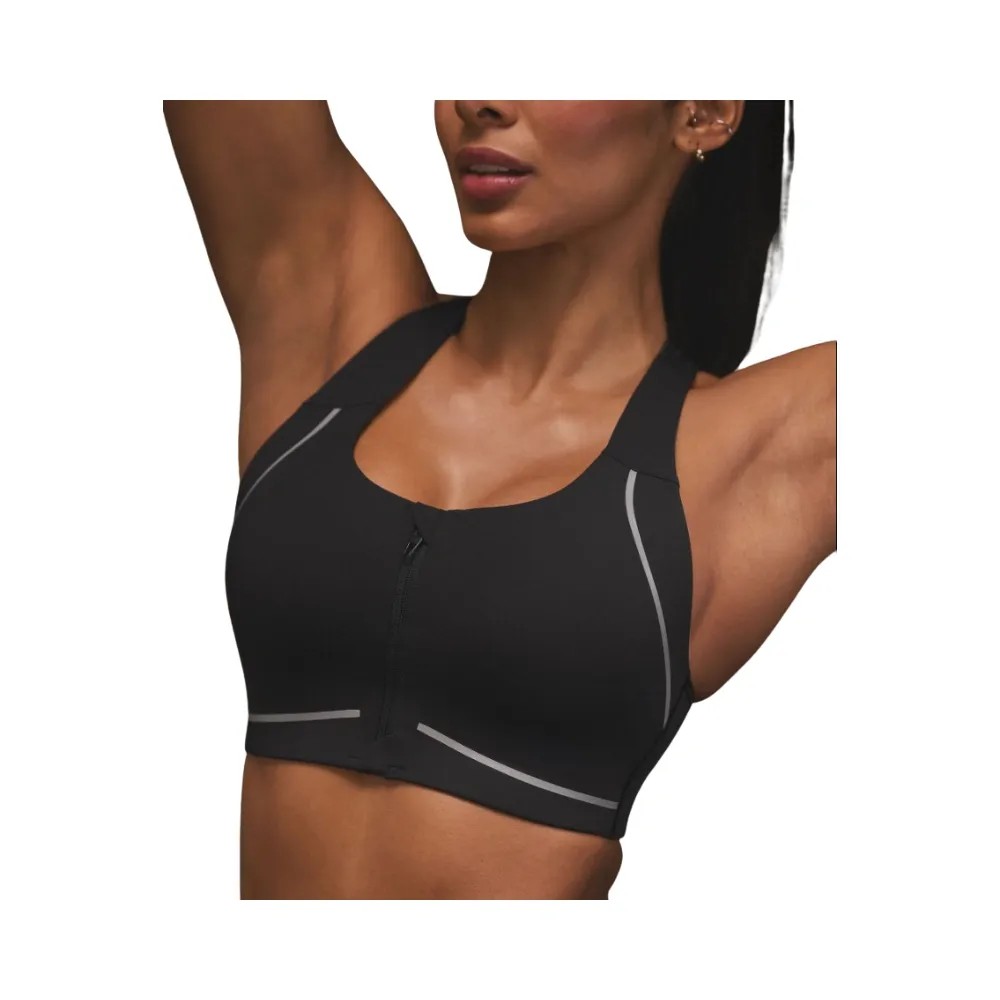 Gymshark Running Sports Bra - High Support Black - HypeFly India View 4