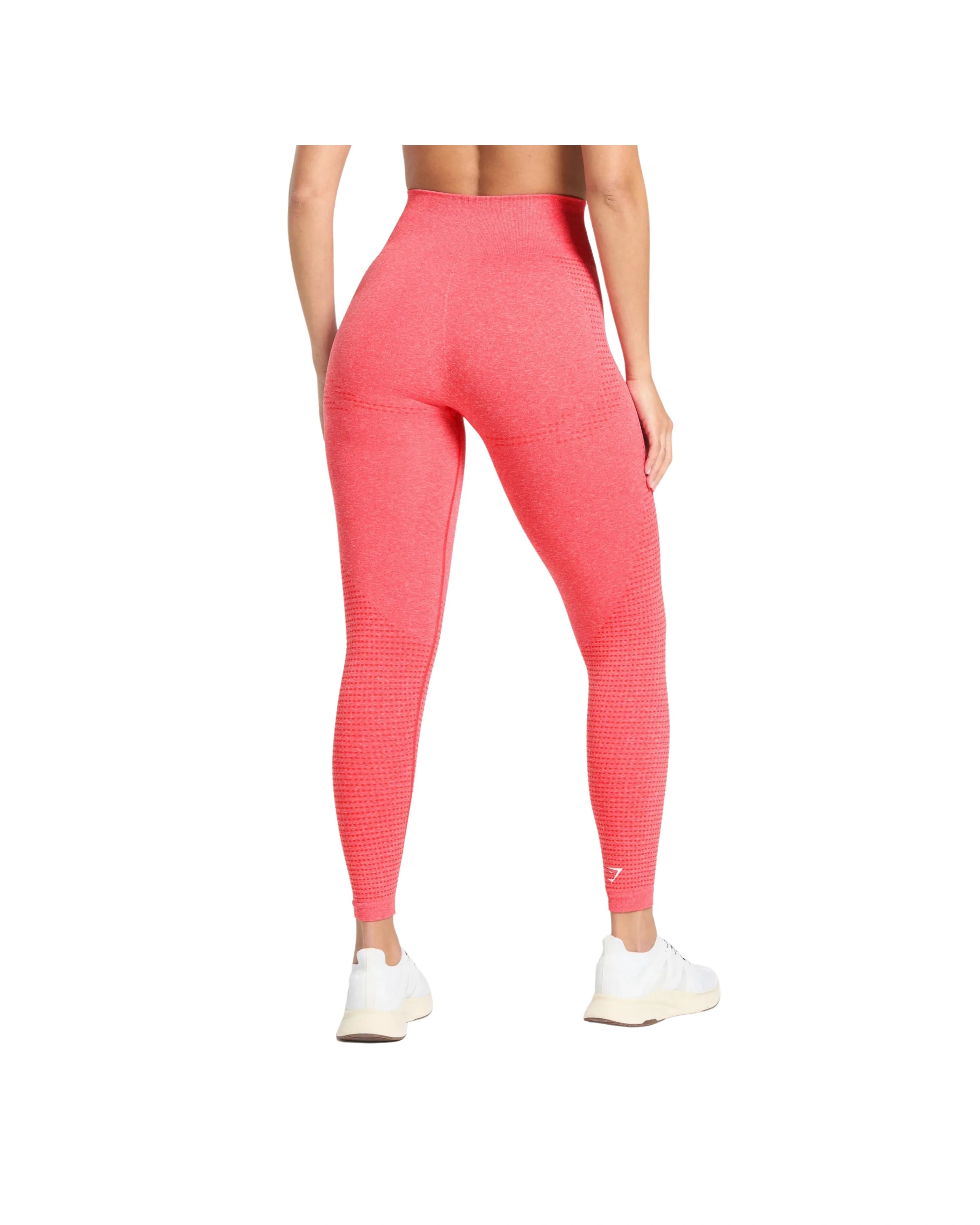 Gymshark Vital Leggings Coral Red Marl - HypeFly India View 3