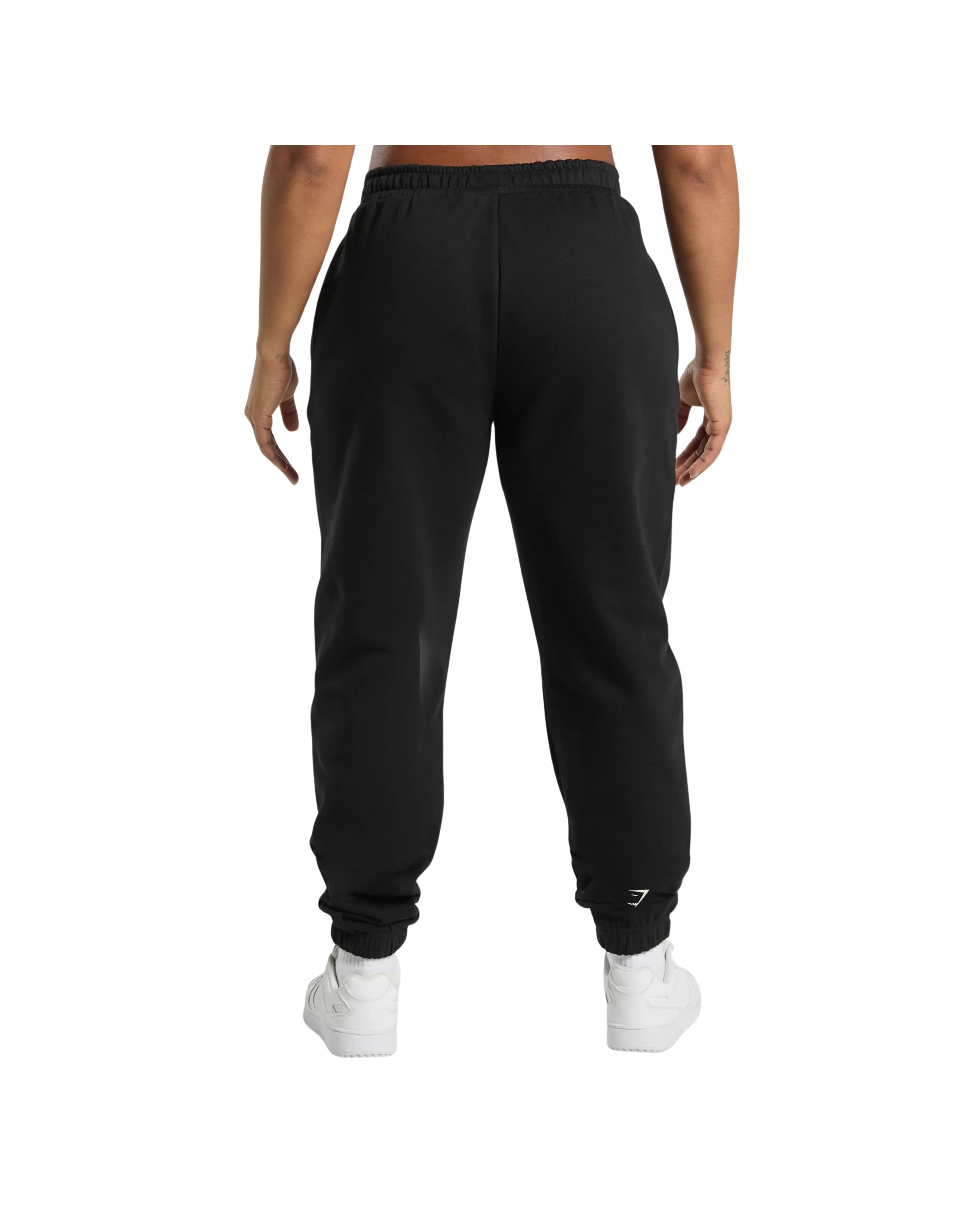 Gymshark Lifting Essentials Graphic Brushed Oversized Joggers oversized fit Black - HypeFly India View 3