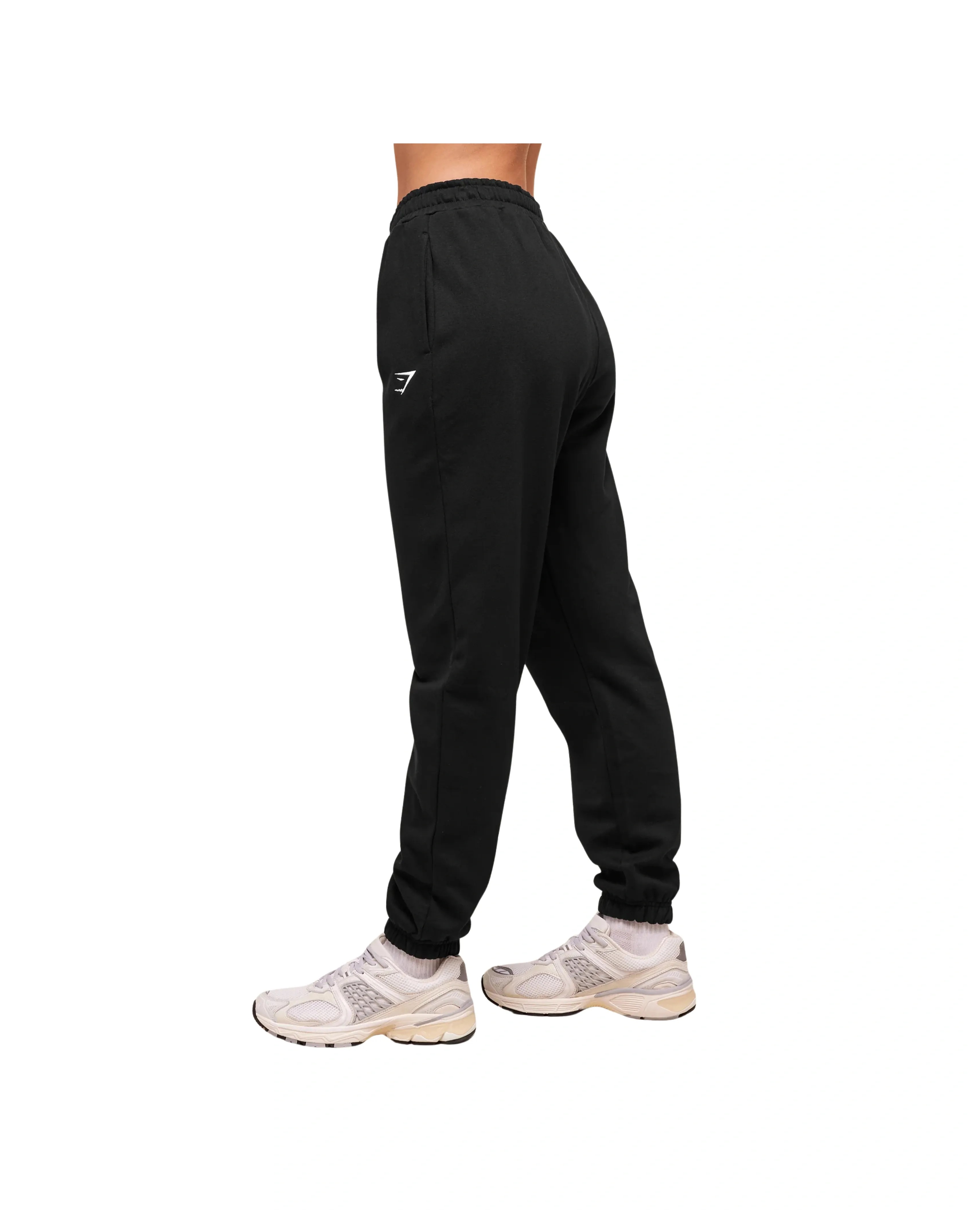 Gymshark Training Fleece Joggers Regular fit Black - HypeFly India View 3