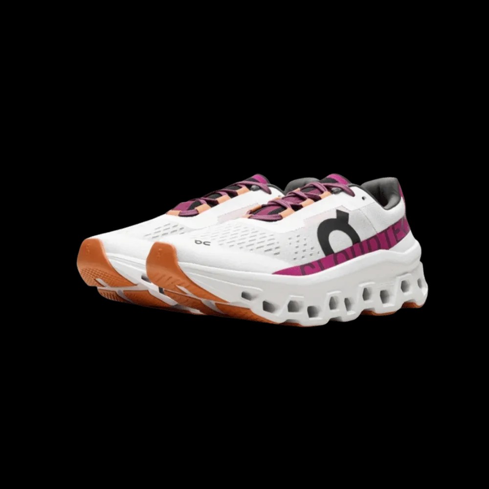 On Running Cloudmonster Undyed-White Aurora - HypeFly India View 3