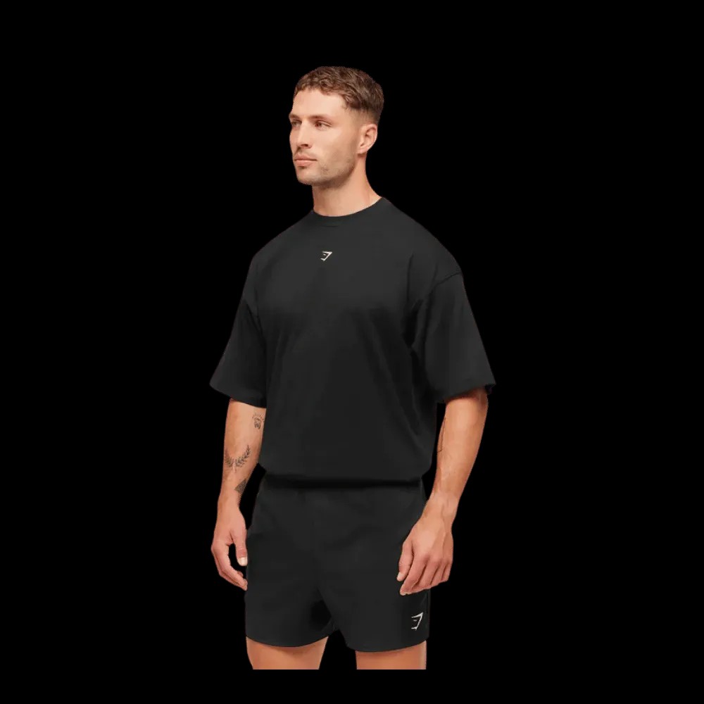 Gymshark GSCC T-Shirt Oversized Fit Black - HypeFly India View 3