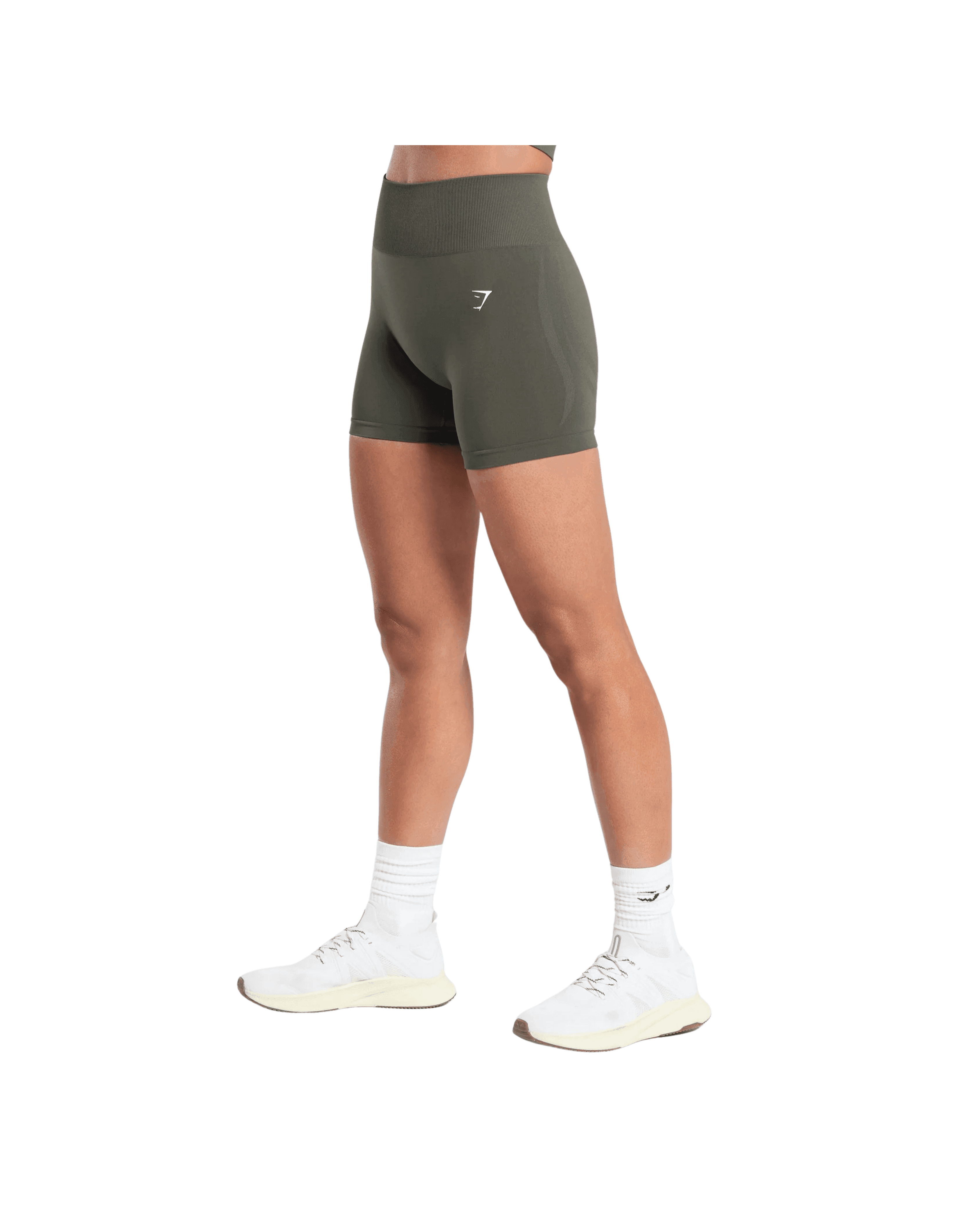 Gymshark Everyday Seamless Shorts Strength Green - HypeFly India View 3