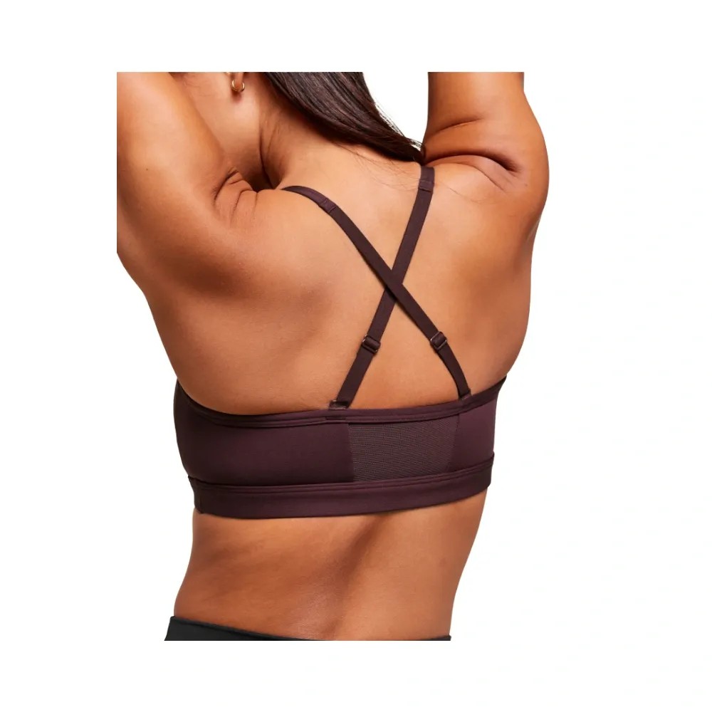 Gymshark Ruched Sports Bra - Medium Support Cherry Purple - HypeFly India View 4