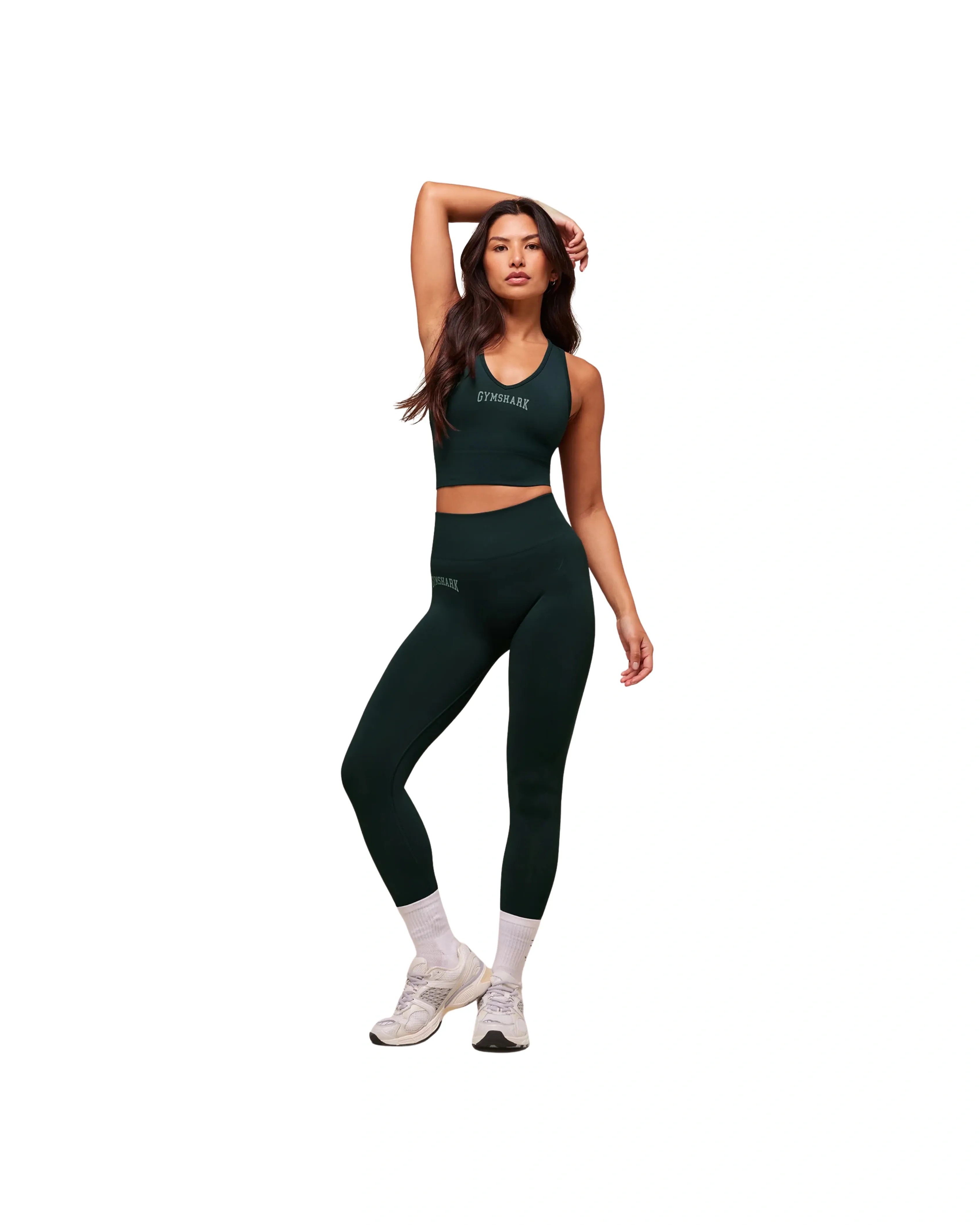 Gymshark Everyday Seamless Graphic Leggings Darkest Teal - HypeFly India View 3