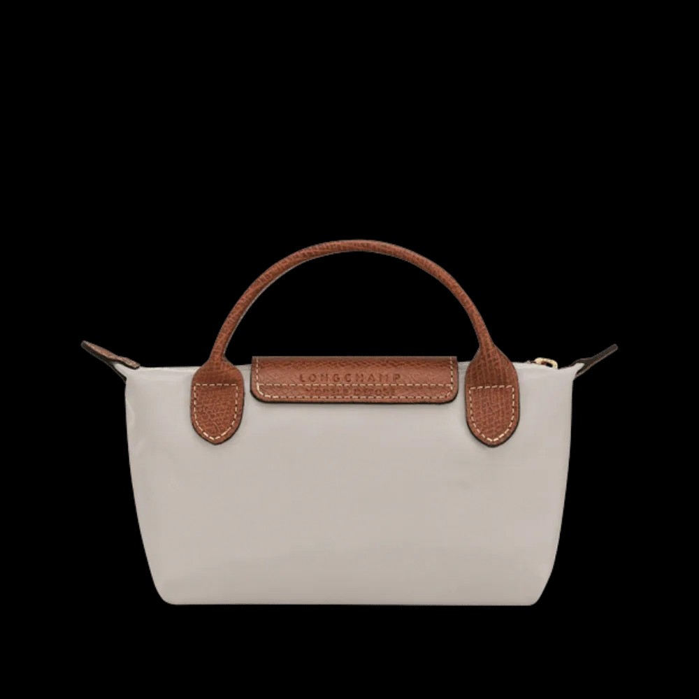 Longchamp Le Pliage Original Pouch with handle Pebble - Recycled canvas - HypeFly India View 3