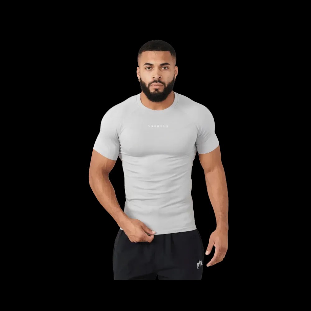 Young LA SuperVillain Compression Tees Grey - HypeFly India View 1
