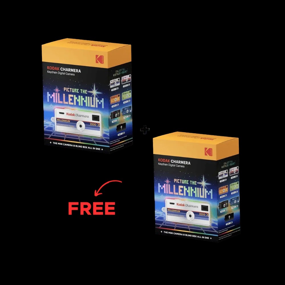 BUY 1 GET 1 FREE - Kodak Charmera Keychain Digital Camera Blind Box Collection - Millenium - HypeFly India View 1