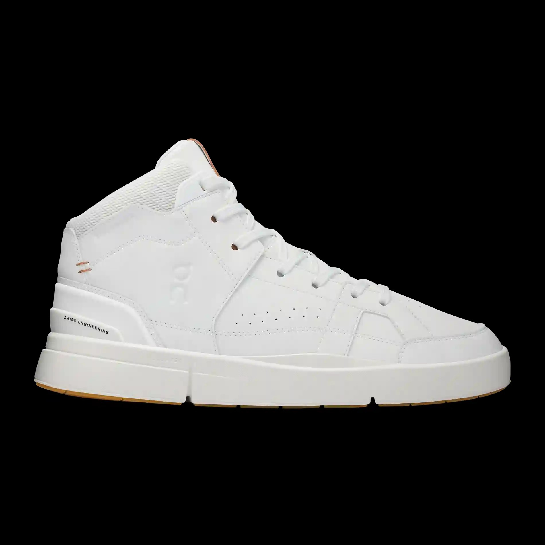 THE ROGER Clubhouse Mid White Sandstone On Running - HypeFly India View 1