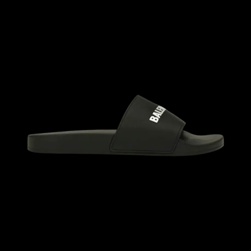 Balenciaga Pool Slides 'Black' - HypeFly India View 1
