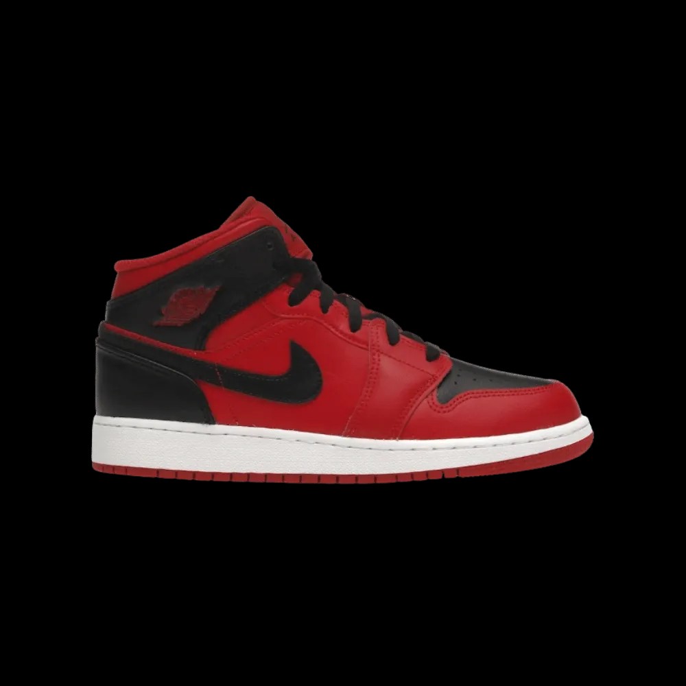 Jordan 1 Mid Reverse Bred (2021) (GS) - HypeFly India View 1