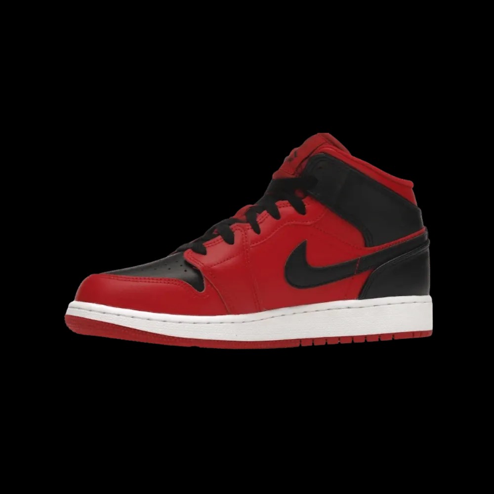 Jordan 1 Mid Reverse Bred (2021) (GS) - HypeFly India View 2