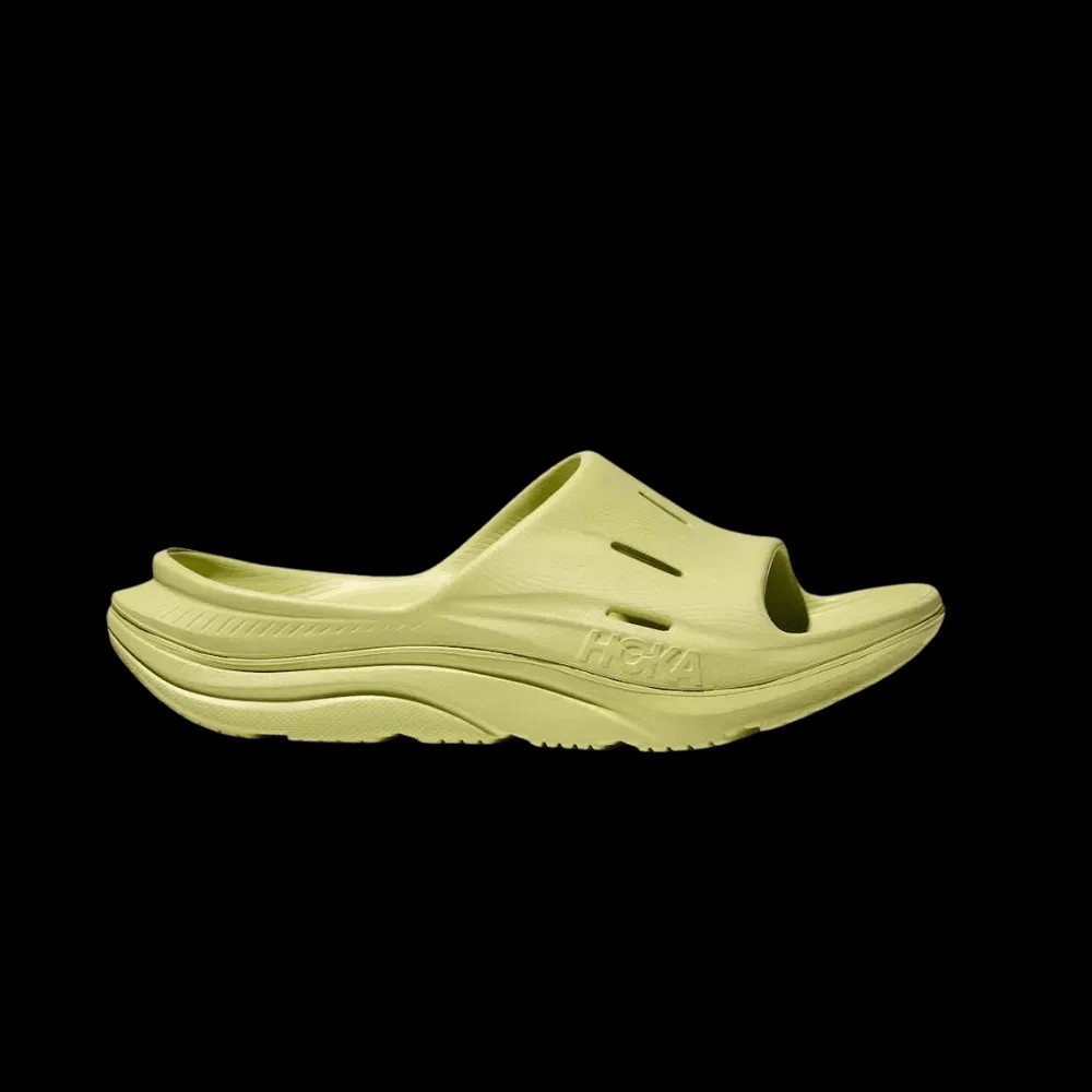 Hoka ORA Recovery Slide 3 HoneyDew - HypeFly India View 1