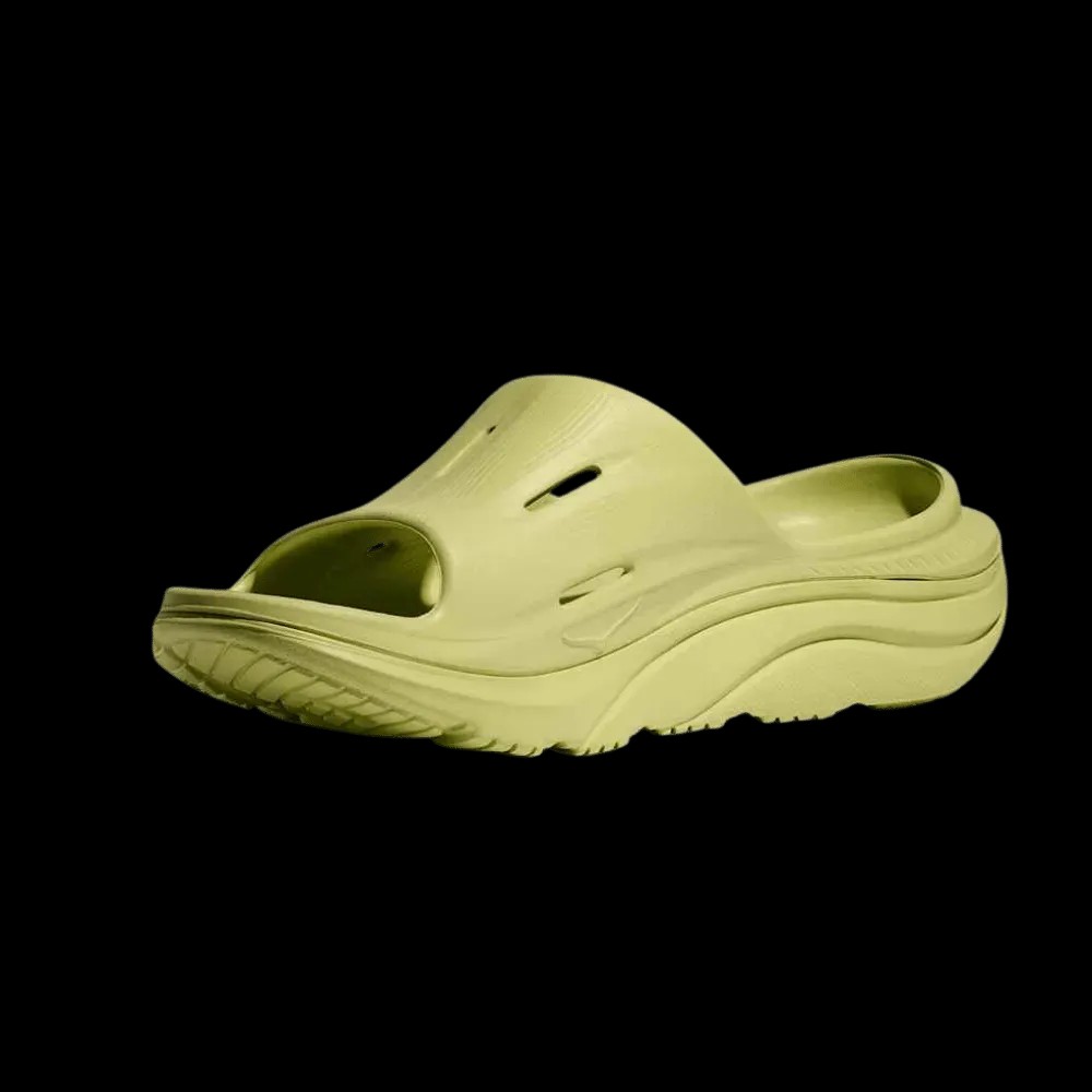 Hoka ORA Recovery Slide 3 HoneyDew - HypeFly India View 5