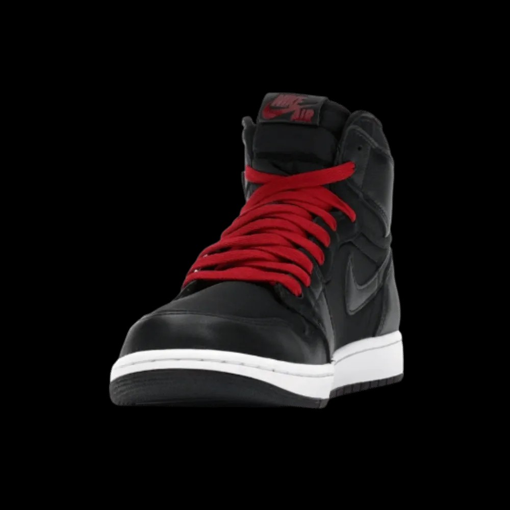 Nike Jordan 1 Retro High Black Satin Gym Red - HypeFly India View 3