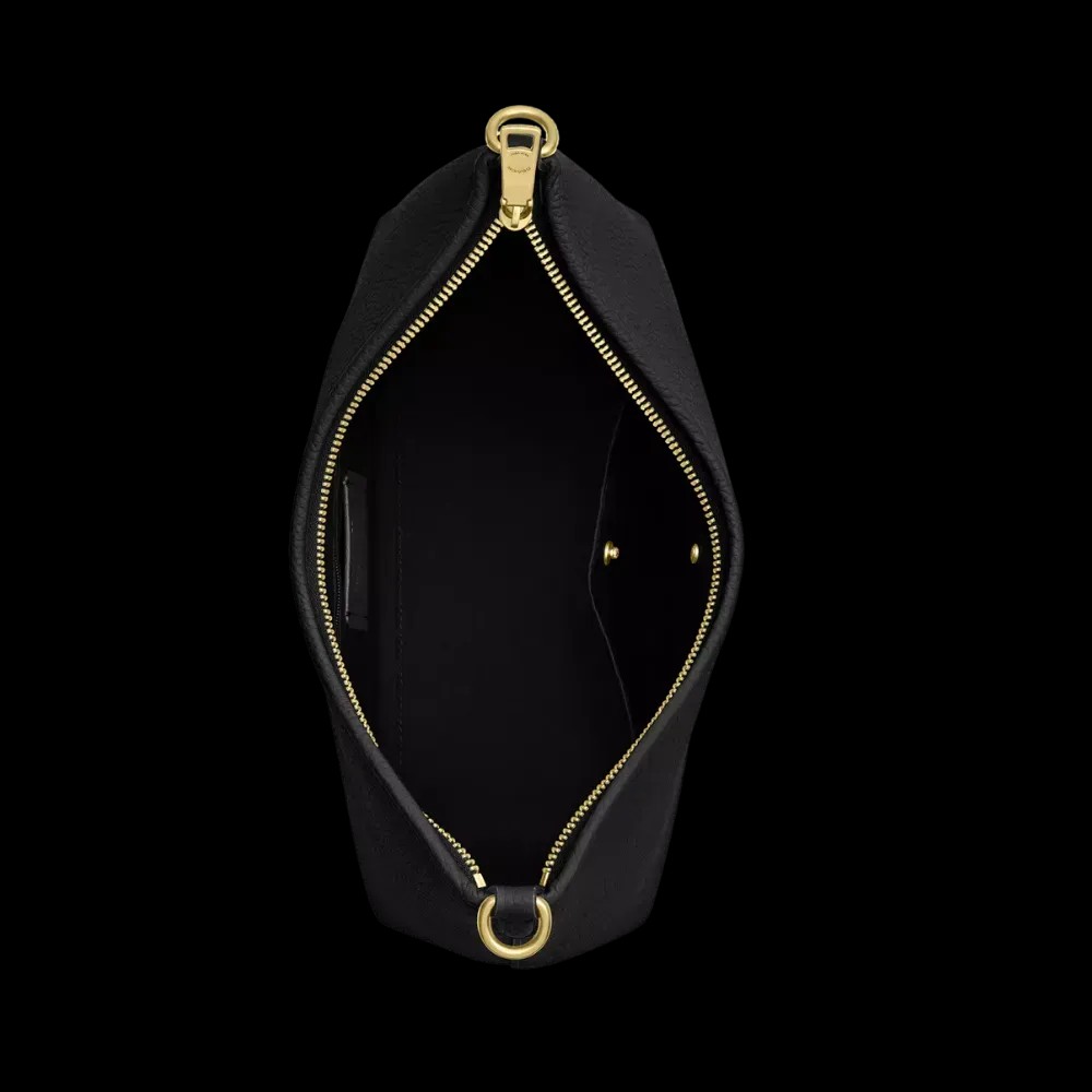 Coach Laurel Shoulder Bag Pebbled Leather Black  - HypeFly India View 4