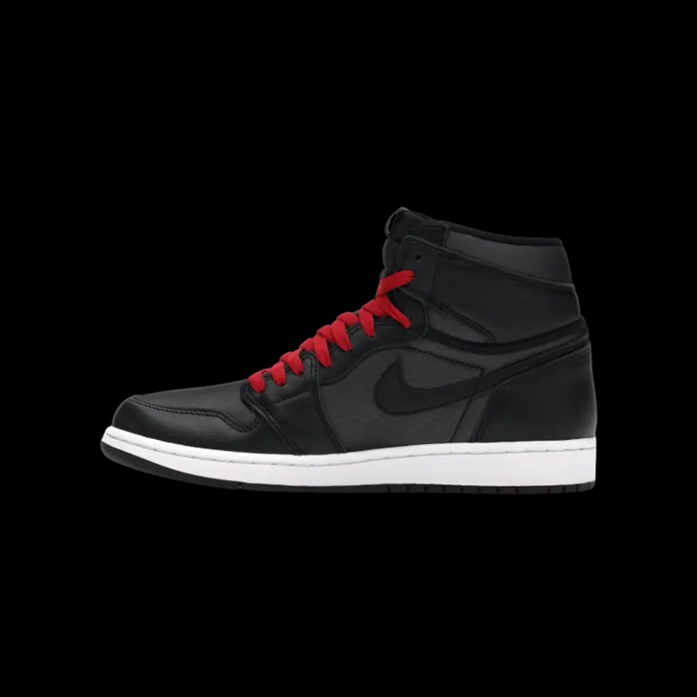 Nike Jordan 1 Retro High Black Satin Gym Red - HypeFly India View 2