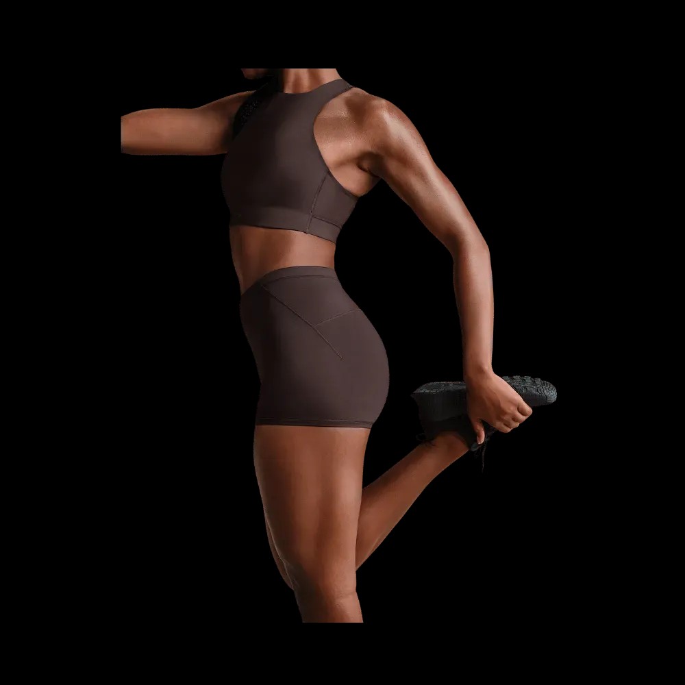 Nike x Skims Shine Women's Mid-Rise 2" Boyshorts with Drawcord PHOENIX  - HypeFly India View 5