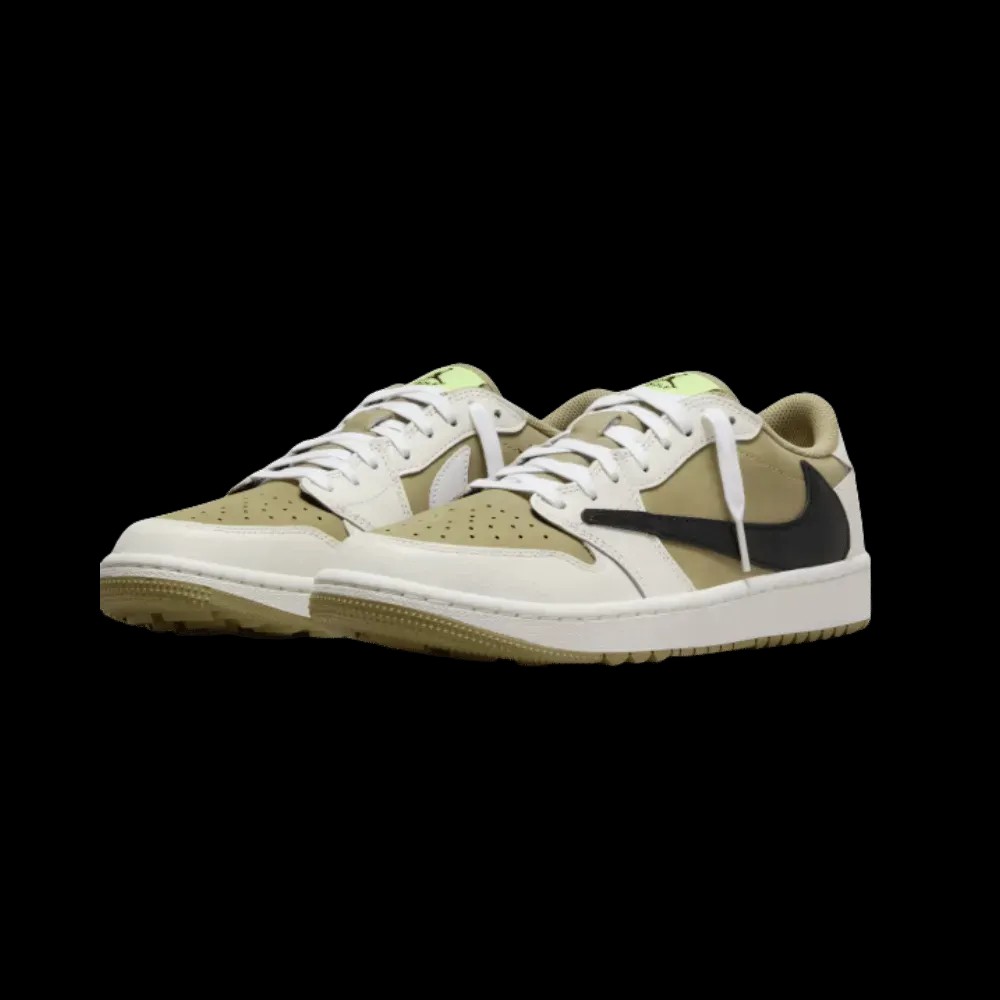Air Jordan 1 Low Golf 'Neutral Olive' x Travis Scott - HypeFly India View 3