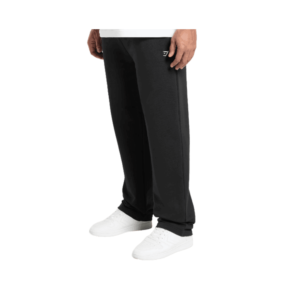 Gymshark Rest Day Essentials Straight Leg Joggers Black - HypeFly India View 2