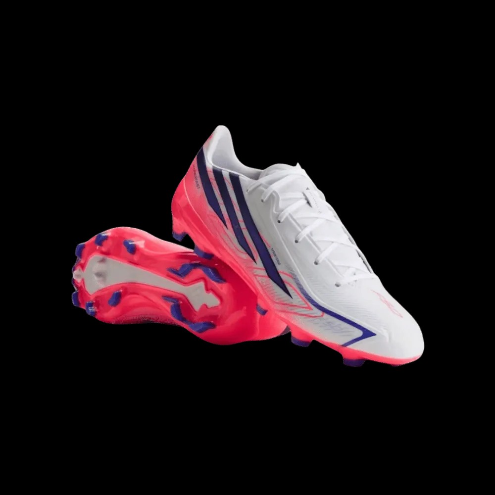 Adidas F50 Hyperfast League Firm Ground Soccer Cleats Cloud White - HypeFly India View 3