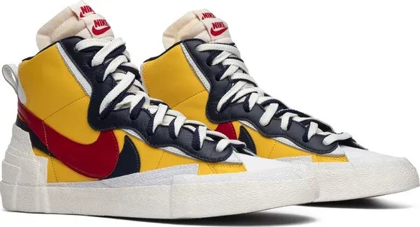 Nike Sacai x Blazer Mid 'Maize Navy' - HypeFly India View 2