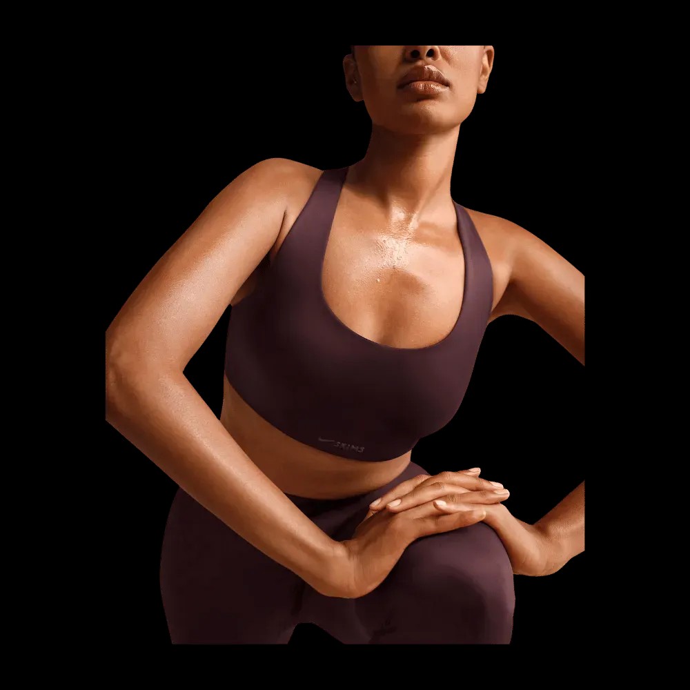Nike X Skims Shine Women's Racerback Bra CURRANT - HypeFly India View 3