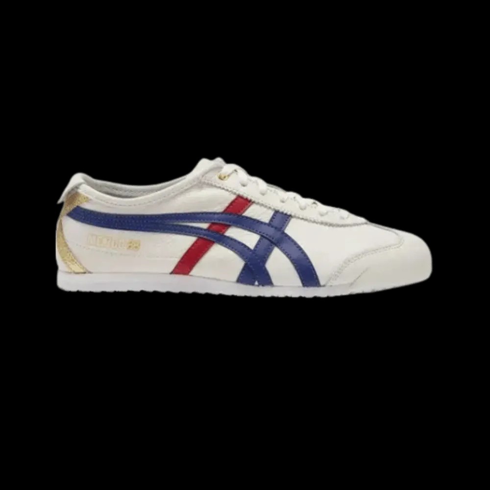 Onitsuka Tiger Mexico 66 White Blue Red Metallic Gold - HypeFly India View 1