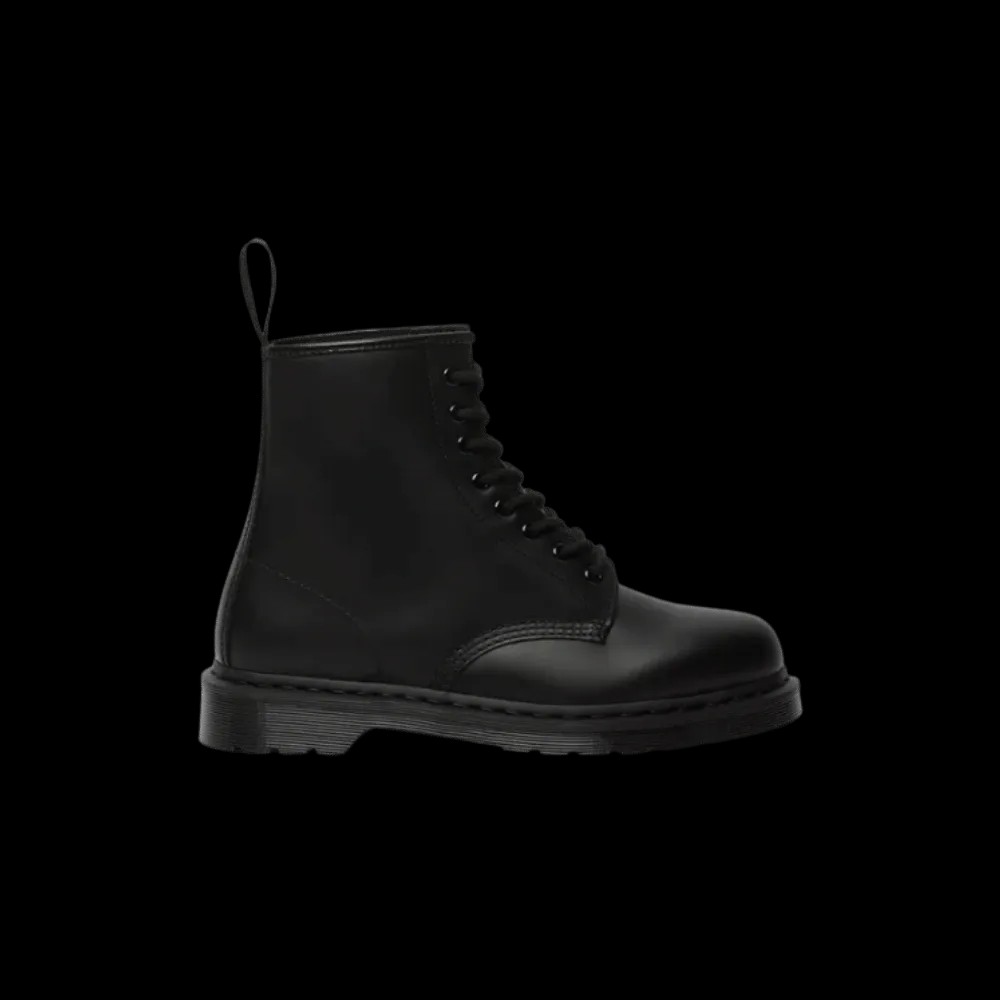Dr Martens 1460 Mono Smooth Leather Lace Up Boots Black - HypeFly India View 1