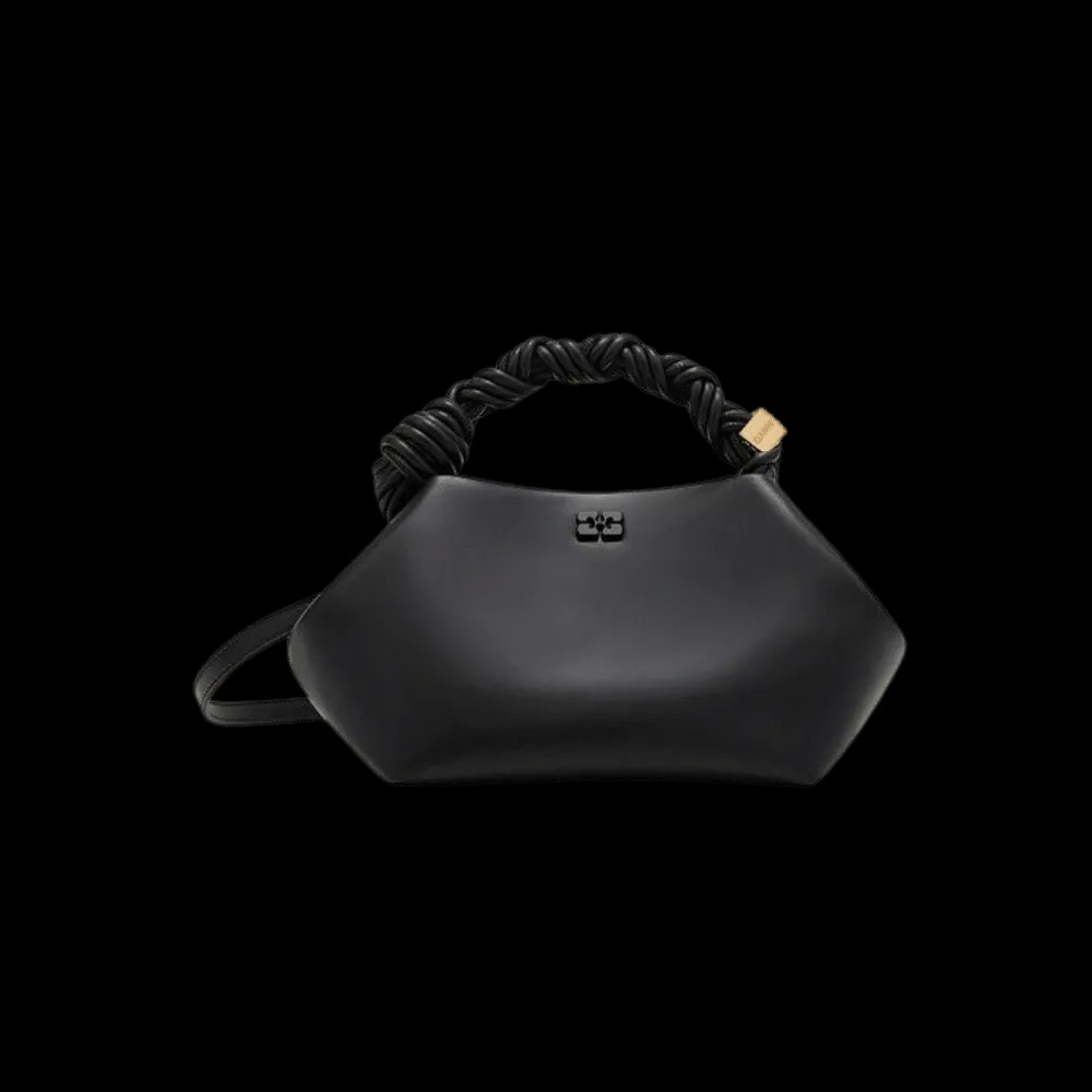 Ganni Black Small Bou Bag - HypeFly India View 1