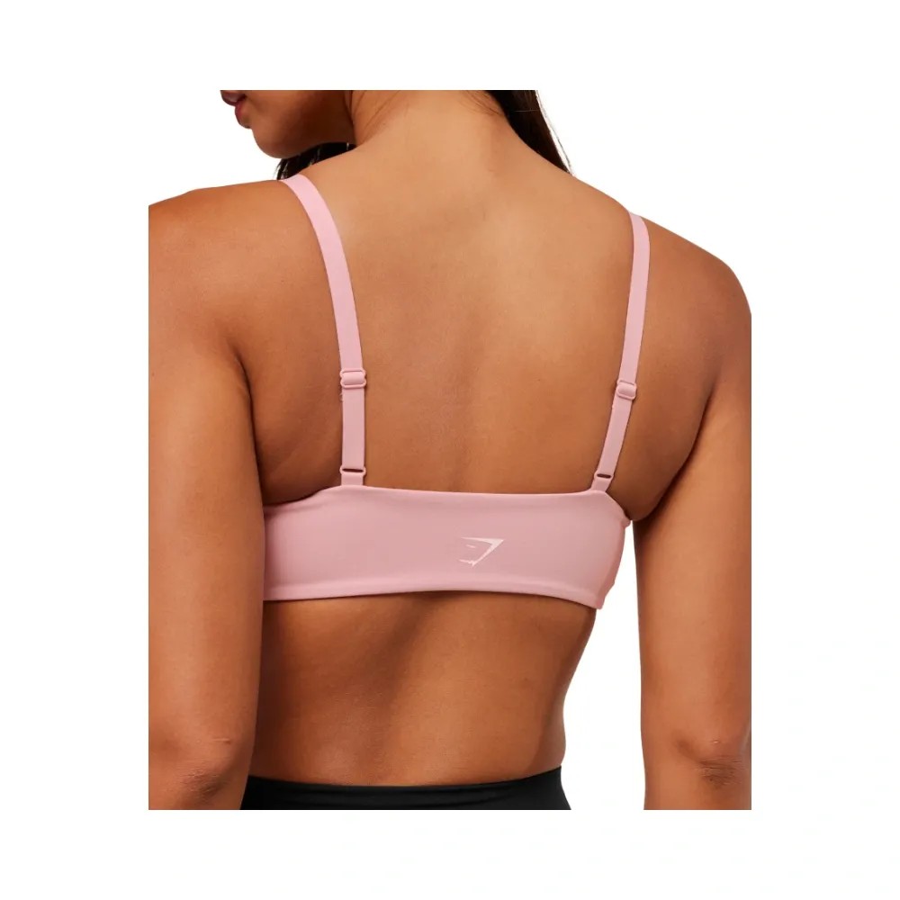 Gymshark Twist Front Bralette - Light Support Cloud Pink - HypeFly India View 5